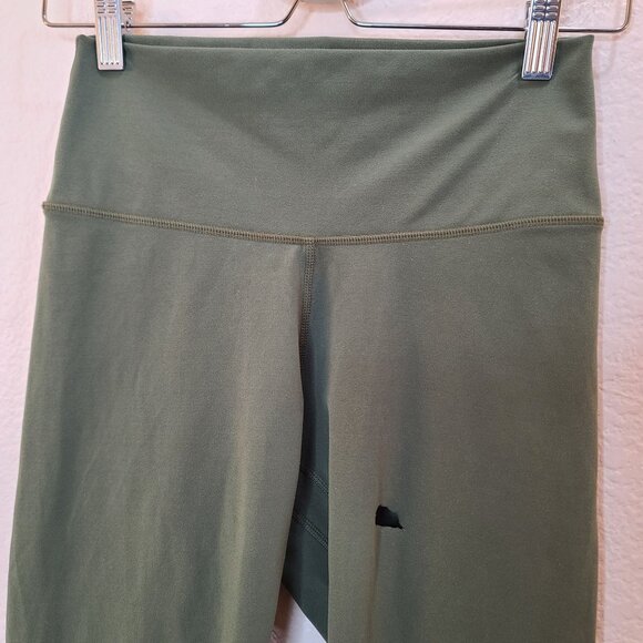 Yunoga Leggings Womens Medium Green Skinny 7/8 Length Gym Workout Yoga Ladies - Picture 6 of 12
